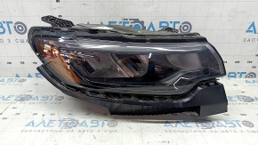 Jeep Compass 22-25mm halogen + LED headlight assembly with mounting bracket, sand