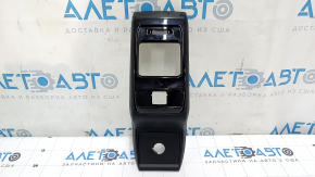 Jeep Compass 22-25 rear center console trim, black, glossy