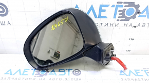 Left side mirror assembly for Toyota Prius V 15-17, 5 pins, green