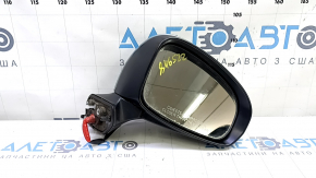Right side mirror assembly for Toyota Prius V 12-17, 5 pins, green