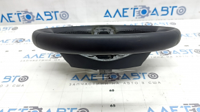 Naked steering wheel Mazda CX-5 20-25 black leather, without heating, with overlay, scratches, worn