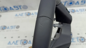 Naked steering wheel Mazda CX-5 20-25 black leather, without heating, with overlay, scratches, worn