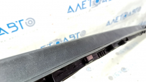 Right longitudinal roof rail for Jeep Compass 20-25, black with black insert, scuffs
