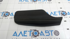 Jeep Compass 22-25 black leather dashboard trim, upper left, white stitching