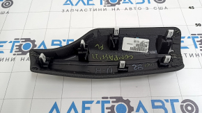 Jeep Compass 22-25 black leather dashboard trim, upper left, white stitching