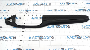 Jeep Compass 22-25 right upper dashboard trim, black leather, white stitching
