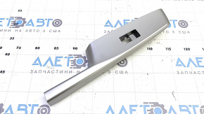 Rear left window lift control trim for Toyota Prius V 12-17, gray, scratches