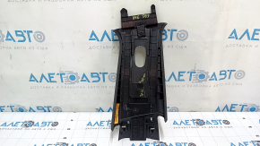 Left side center pillar trim, upper belt, Jeep Compass 19-25, black, with plug, scratched
