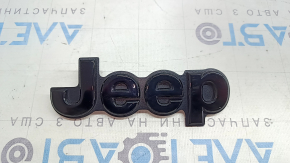 Jeep Compass 21-25 tailgate emblem, gloss black, scratches