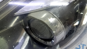 Toyota Prius V 15-17 front left headlight assembly (rest LED), water damage, broken mount, damaged chrome frame
