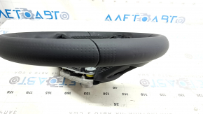 Jeep Compass 23-25 black leather steering wheel without pads, traces of a cover