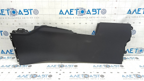 Left center console trim for Mazda CX-5 17-25, black, without frame and armrest, scratches, worn, broken mount