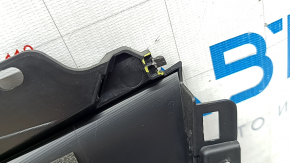 Left center console trim for Mazda CX-5 17-25, black, without frame and armrest, scratches, worn, broken mount
