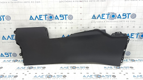 Right center console trim for Mazda CX-5 17-25, black, without frame and armrest, scratches, worn