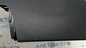 Right center console trim for Mazda CX-5 17-25, black, without frame and armrest, scratches, worn