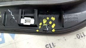 Upper right rear fender molding for a Jeep Compass 19-25, gloss black, broken, broken fasteners