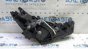Toyota Prius V 15-17 front left headlight assembly (rest LED), water damage, broken mount, damaged chrome frame