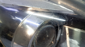 Toyota Prius V 15-17 right front headlight assembly (restored LED), water damage, damaged chrome frame