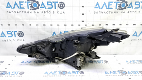 Toyota Prius V 15-17 right front headlight assembly (restored LED), water damage, damaged chrome frame