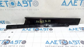 Front left side door trim for Audi Q5 80A 18-24, glossy black, scratches