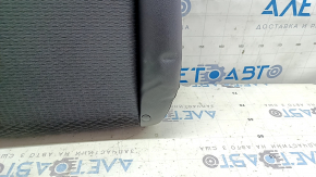 Rear seat 2nd row upper right Jeep Compass 22-25 leather + cloth black, white and black stitching, wrinkled
