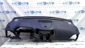 Front dashboard with Airbag Jeep Cherokee KL 14-23 black, with box pocket, torn seal, cracked