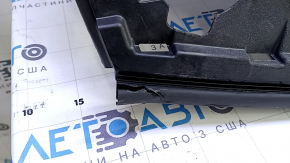 Front dashboard with Airbag Jeep Cherokee KL 14-23 black, with box pocket, torn seal, cracked