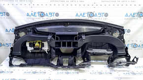Front dashboard with Airbag Jeep Cherokee KL 14-23 black, with box pocket, torn seal, cracked