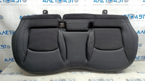 Rear seat 2nd row lower part Jeep Compass 22-25 leather + cloth black, white and black stitching, wrinkled