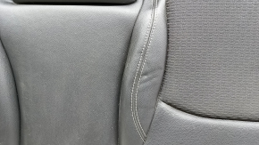Rear seat 2nd row lower part Jeep Compass 22-25 leather + cloth black, white and black stitching, wrinkled