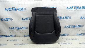Jeep Compass 22-25 passenger seat trim, leather + cloth, black, white and black stitching, ready to clean