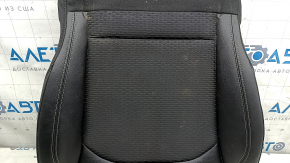 Jeep Compass 22-25 passenger seat trim, leather + cloth, black, white and black stitching, ready to clean