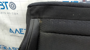 Jeep Compass 22-25 passenger seat trim, leather + cloth, black, white and black stitching, ready to clean