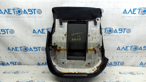 Jeep Compass 22-25 passenger seat trim, leather + cloth, black, white and black stitching, ready to clean
