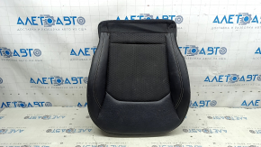 Driver's seat trim, lower part, Jeep Compass 22-25, leather + cloth, black, white and black stitching, ready to clean