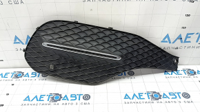 Right front bumper grille for Mercedes W167 GLE 350 450 20-23, chrome structure, for parking sensors, broken fasteners