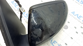 Left side mirror assembly for Mercedes W167 GLE 350 450 20-23 10+8+4+2 turn signal, heated, backlight, BSM, camera, auto-dimming, black, glued, scratches, contact with water, oxidized connectors