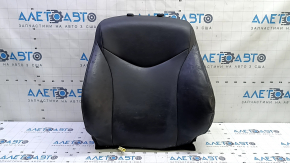 Driver's seat back upholstery for Toyota Prius V 12-17, black leather, heated, dry-cleanable