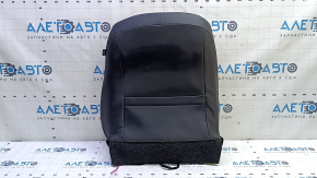 Driver's seat back upholstery for Toyota Prius V 12-17, black leather, heated, dry-cleanable