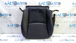 Leather passenger seat cushion cover for Toyota Prius V 12-17, black, heated, dry-cleanable