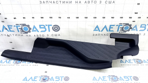 Rear left inner door sill trim for Toyota Prius V 15-17, black, scratches