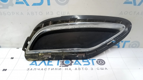 Left rear bumper grille for Audi Q5 80A 18-20, chrome trim, chrome finish
