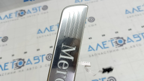 Outer rear left door sill trim Mercedes W167 GLE 350 450 20-24 chrome with backlight, scratches, contact with water, working