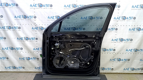 Front right door assembly for Audi Q7 16-19, aluminum, keyless, black L041, with bumpers