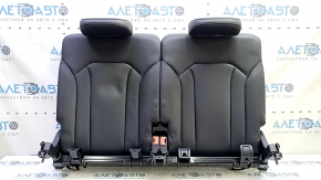 Rear seat row 3 upper part Audi Q7 16-19 black leather, with headrests, latches and bracket