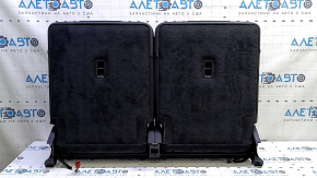Rear seat row 3 upper part Audi Q7 16-19 black leather, with headrests, latches and bracket