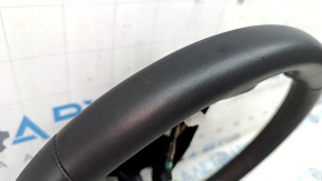 Honda CRV 23-25 black leather steering wheel with orange stitching under the paddle shifters, with a cover, scratches