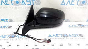 Left side mirror assembly for Jeep Compass 17-24, 3+4 pins, heated, BSM, black, sand