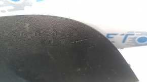 Left side center console trim for a 2021 Ford Bronco Sport, black, scratches, broken mount