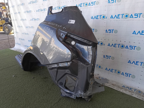 Quarter wing rear left Nissan Rogue Sport 17- on the body, graphite, bumps
